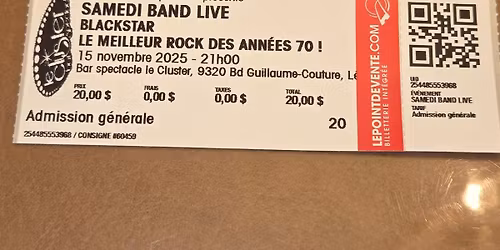 Blackstar en spectacle