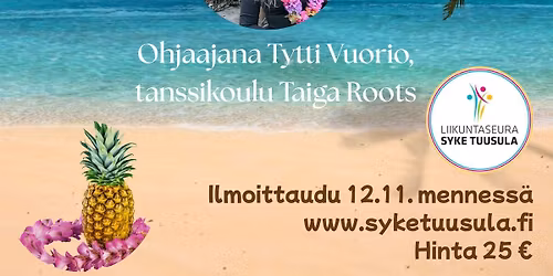 Tahitilainen tanssi ja havaijilainen hula