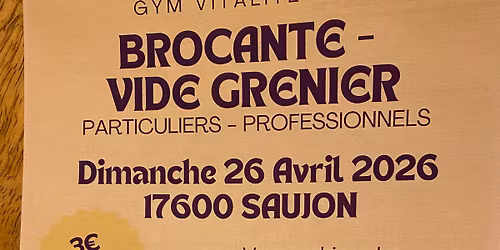 Brocante et vide grenier