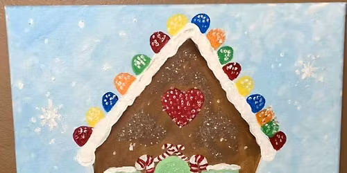 Kids\u2019 Gingerbread House Paint Class 