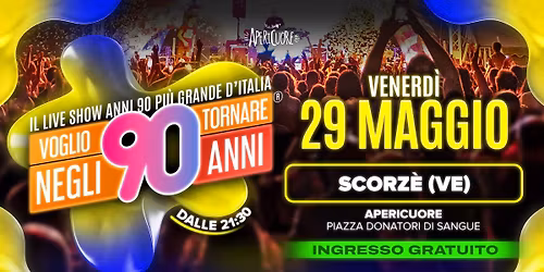 Voglio Tornare Negli Anni 90 \u00ae  \u2022 Scorz\u00e8 (VE)