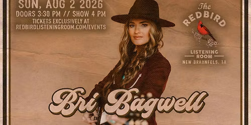 Bri Bagwell @ The Redbird - 4 pm
