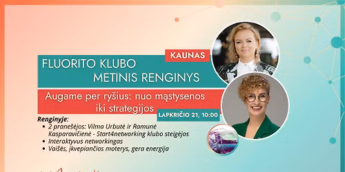 Fluorito klubo metinis renginys