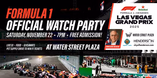 Official Formula 1 Las Vegas Grand Prix Watch Party