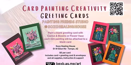 Card Painting Creativity - drop in painting