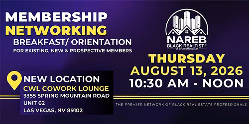NAREBLV August Monthly Membership Meeting