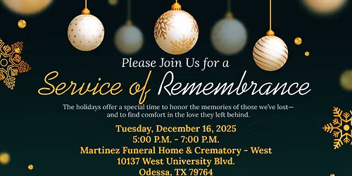 Christmas Service of Remembrance 12\/16