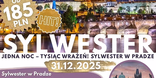 Sylwester w Pradze z dwudaniow\u0105 kolacj\u0105 i lampk\u0105 szampana!