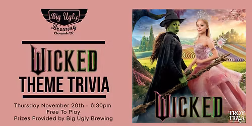 Wicked Trivia Night at Big Ugly Brewing