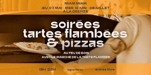 \ud83e\uded3\u200b Soir\u00e9es tartes flamb\u00e9es & pizzas \u00e0 La Grenze \ud83c\udf55