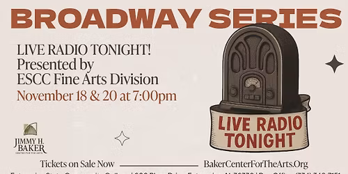LIVE Radio Tonight! Presented by ESCC Fine Arts Division