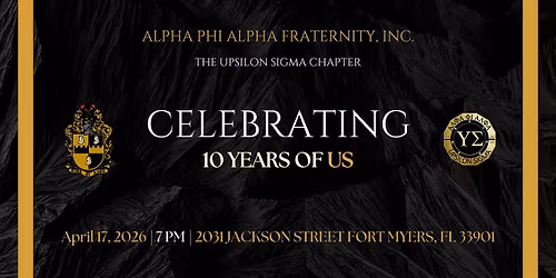The Upsilon Sigma 10 Year Celebration Dinner