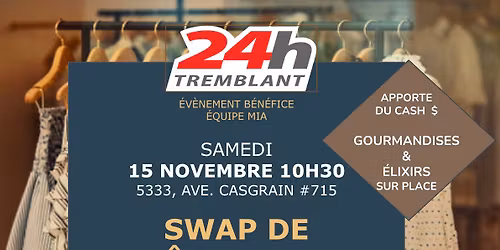 SWAP DE V\u00caTEMENTS - 24H - \u00c9QUIPE MIA