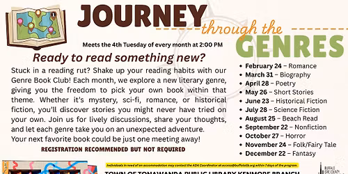 Journey Through the Genres: A different kind of Book Club