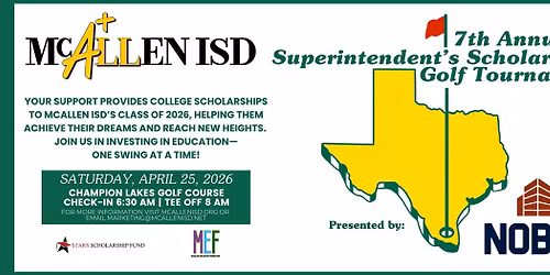 7th Annual Superintendent's Scholarship Golf Tournament | McAllen ISD