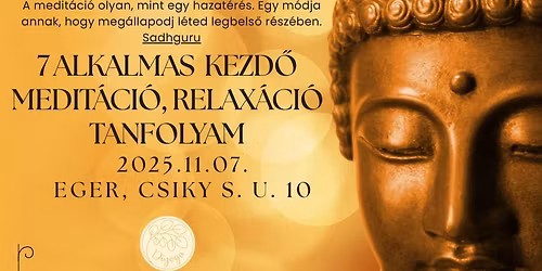 7 Alkalmas Medit\u00e1ci\u00f3, Relax\u00e1ci\u00f3 Tanfolyam