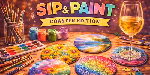 Sip & Paint Coaster