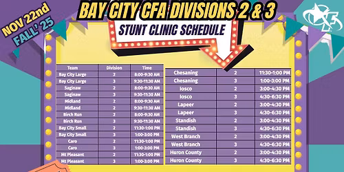 Bay City CFA D2-3 Stunt Clinic