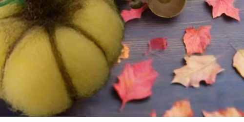 October needle-felt Pumpkin workshop