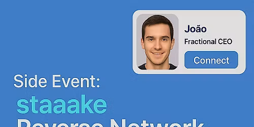 staaake Reverse Network Closing Power Walk at Lisbon Tech Conference