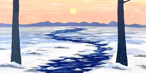 Sip & Paint at Barranco Lounge, Filton, Bristol - "Arctic Sunset"