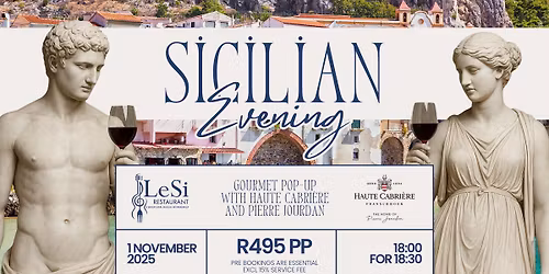 Sicilian evening - Gourmet Pop-up with Haute Cabriere & Pierre Jourdan