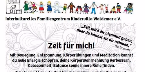 Zeit f\u00fcr mich!