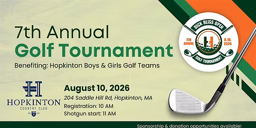 7th Annual Dick Bliss Open - Golf Tournament