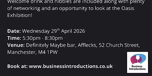Business Introductions April Networking Social