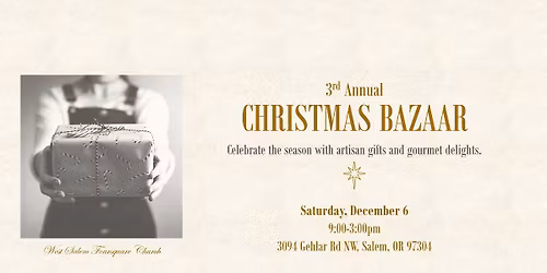 3rd Annual WSFC Christmas Bazaar