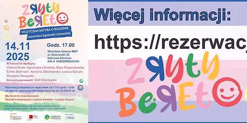 Koncert Zryty Beret - Miejska Biblioteka Publiczna w D\u0105browie G\u00f3rniczej