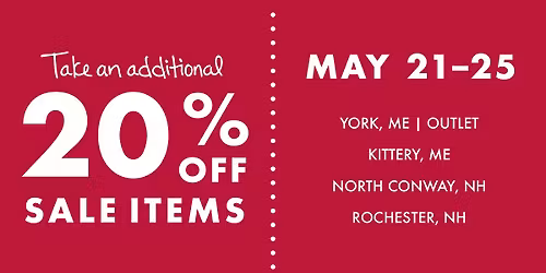 Memorial Day Clearance Sale - North Conway Company Store