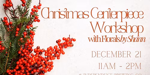 Christmas Floral Centerpiece Workshop