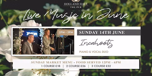 Live Music Sundays in June at The Pub with Incahoots