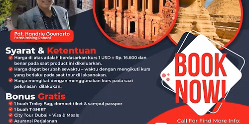 HOLYLAND DUBAI + MESIR-ISRAEL-JORDAN (PETRA)