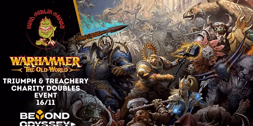 Triumph & Treachery Mind Goblin Games Charity Event