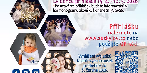 TALENTOV\u00c9 ZKOU\u0160KY pro \u0161koln\u00ed rok 2026\/2027 - hudebn\u00ed a liter\u00e1rn\u011b dramatick\u00fd obor