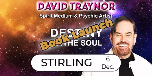 A fun evening of mediumship & psychic art in Stirling, Scotland with David Traynor.