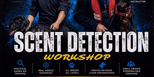 Scent detection day workshop with Wesley & Mario