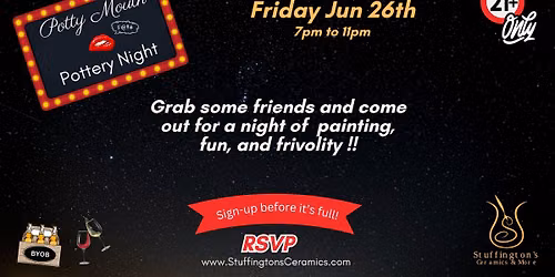 Monthly Potty Mouth Night at Stuffington's!!!