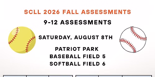 SCLL 9-12 Baseball and Softball Assessment