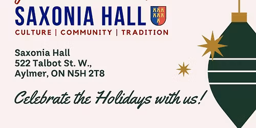 Saxonia Hall Christkindl Market