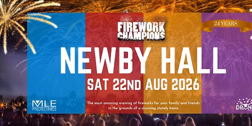 Newby Hall - Firework Champions 2026