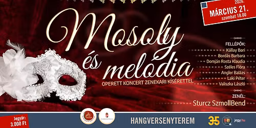 Mosoly \u00e9s mel\u00f3dia operett koncert zenekari k\u00eds\u00e9rettel