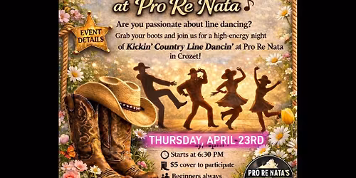 Kickin\u2019 Country Line Dancin\u2019 at Pro Re Nata! \ud83e\udd20