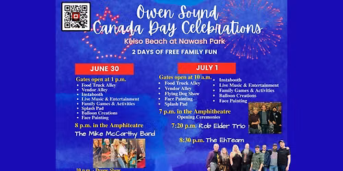 Canada Day ~ 2 Day Celebration in Owen Sound