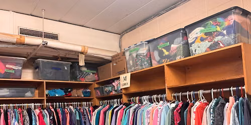 Riverside Clothing Closet-Open to everyone 10:15-12:00 and 3:15-4:15