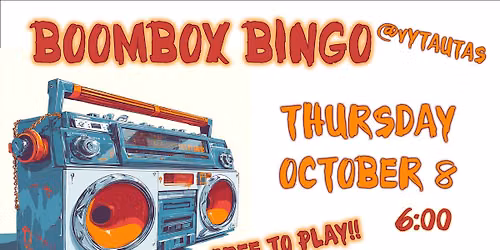 BoomBox Bingo - October 8
