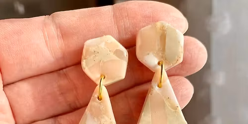 Polymer Clay Earring Workshop @ Three Blue Brushes Studio