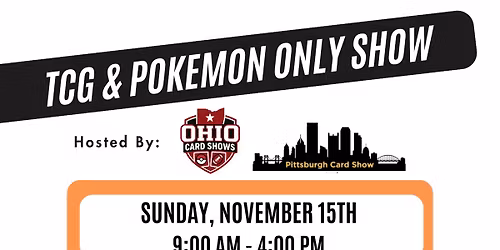 Pok\u00e9mon and TCG ONLY show